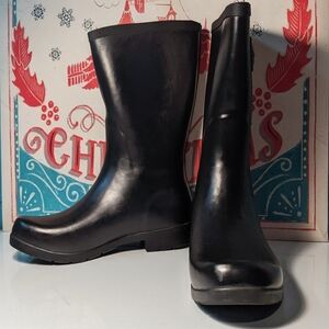 Chooka Women's Classic Black Rain Boots Size 8